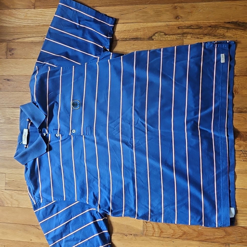 Peter Millar  Blur Stripef Golf Shirt Medium